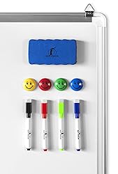 Whiteboard Set - 24 x 18 in Dry Erase Board with 1