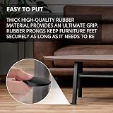 X-Protector Furniture Levelers 30PCS 5cm Black Rubber Shims Wobble Stop Floor view 5