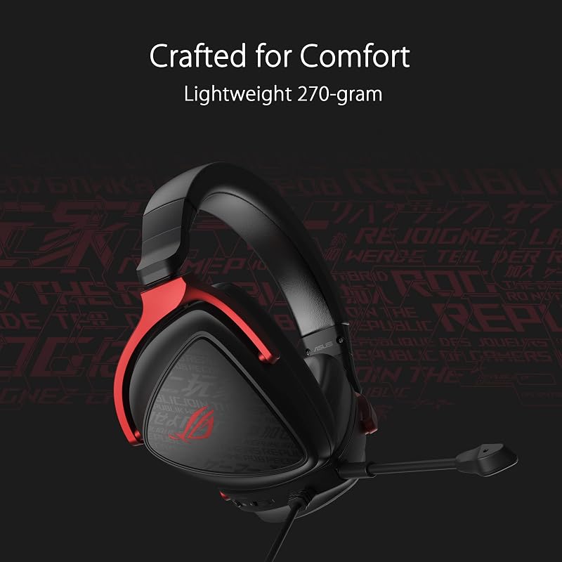 ROG Delta S CORE, Cuffie da Gaming Cablate, Nere