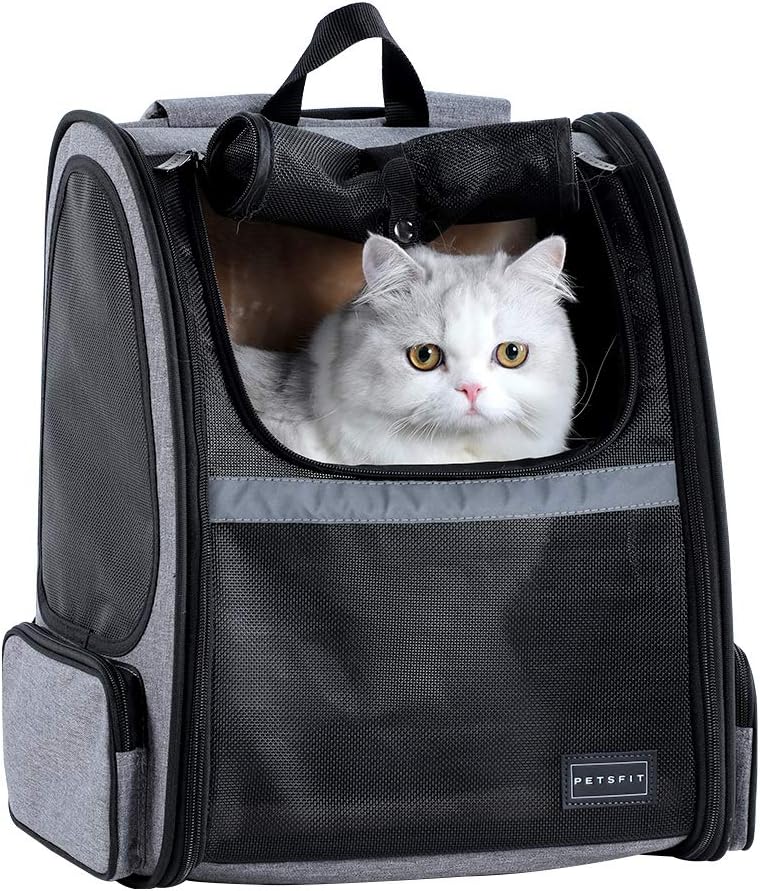 Petsfit Cat Backpack Large Expandable Dog Backpack Carrier with Great