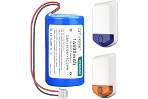 CITYORK 14.5Ah D-Size Lithium Battery-ER34615M Compatible with WT4911 WT4911B WT8911 ALEXOR Wireless Outdoor Siren WT4911BATT