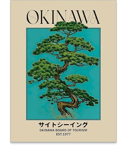 Amazon.com: Retro Okinawa Sightseeing Travel Poster Japanese