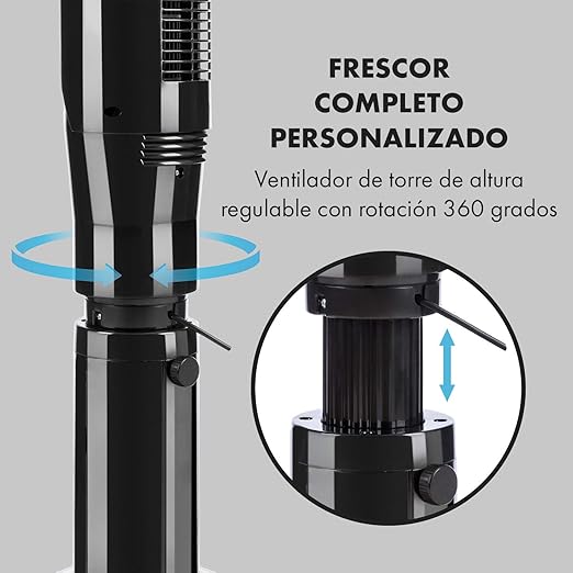 oneConcept Northpeak Black Edition - Ventilador de columna ...