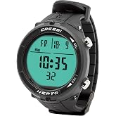 Cressi Nepto Freediving Watch Computer - Fully Customizable - Protection Against Taravana Risk - Logbook - Made in Italy