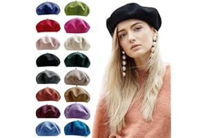 Summer French Beret Breathable Thin Beret Hat Solid Color Beanie for Women Lady Winter Beret Hat