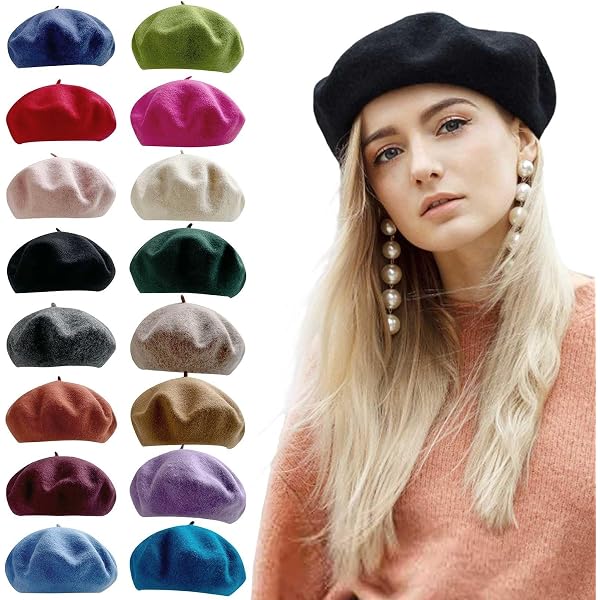 6954 Womens Beret Hat French Style Beanie Hats Hollow-out Vintage Painters Womens Beret Hat French Style Beanie Hats Hollow-Out Vintage  main image 4