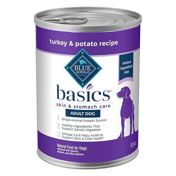 BLUE BUFFALO BASICS GRAIN-FREE ADULT WET DOG FOOD,...