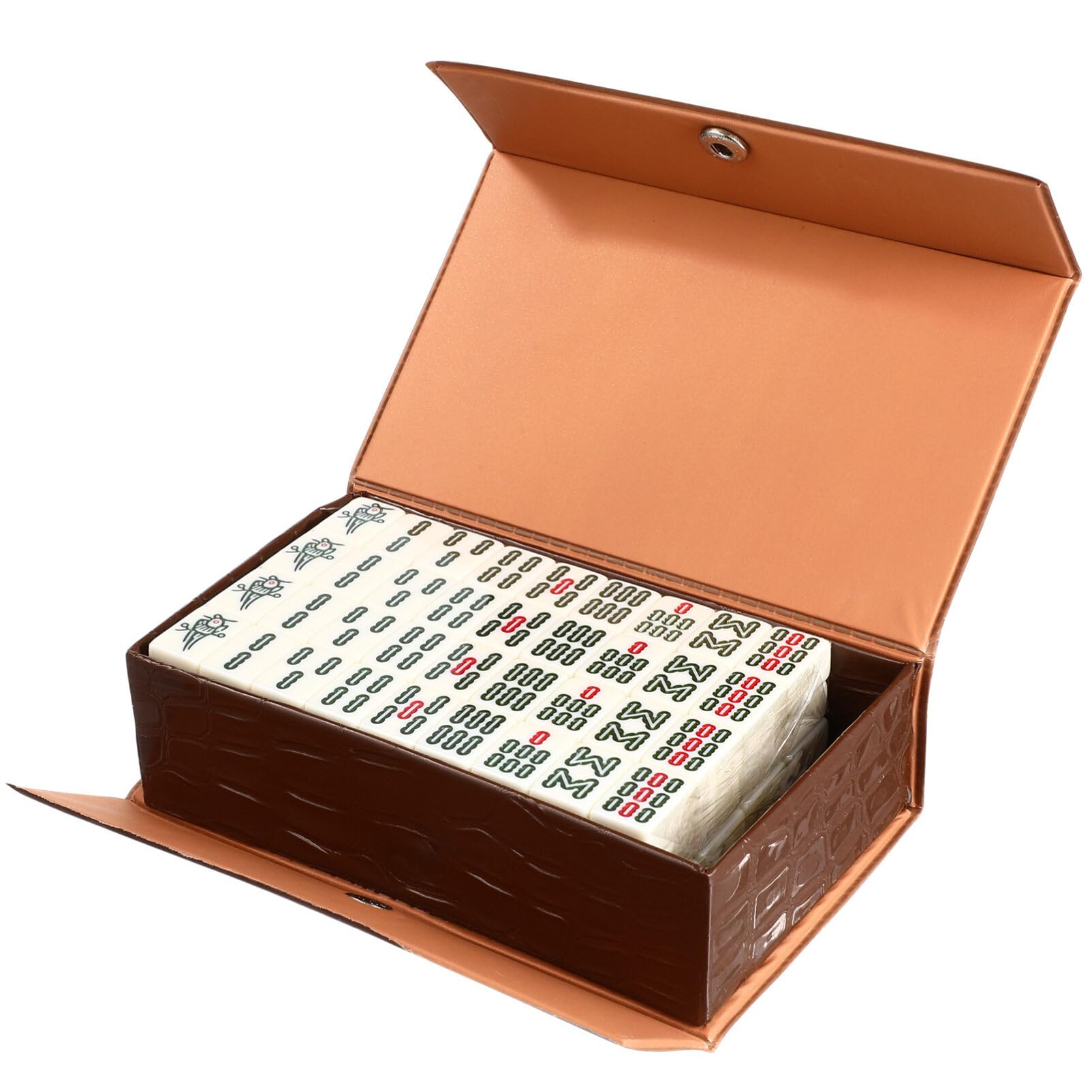 Photo 1 of Toyvian 20mm Mini Chinese Mahjong Board Game Set with Storage Box - Beginners Professional Mahjong Game Set Classic Mahjong for Travel or Party