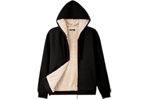 Bumeex Women's Fleece Lined Zip Up Hoodie Jacket Cozy Warm Sweatshirt Coat(No Pilling,No Fade for Long-Lasting Wear)