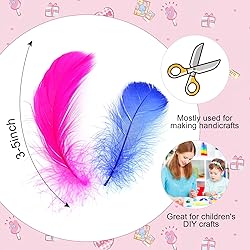 300pcs Colorful Feathers 2-3 Inches Bulk Feathers