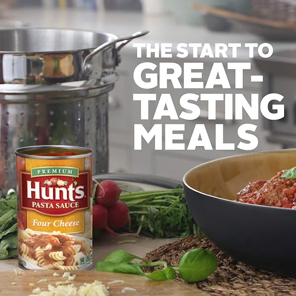 HUNT’S FOUR CHEESE PASTA SAUCE, 24 OZ