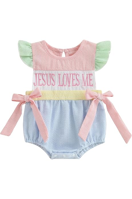 Chloefairy Newborn Baby Girl Bubble Romper Pink Bow Long Sleeve Sweatshirt Romper Oversized Bodysuit Headband Fall Outfit (Pink, 0-3 Months