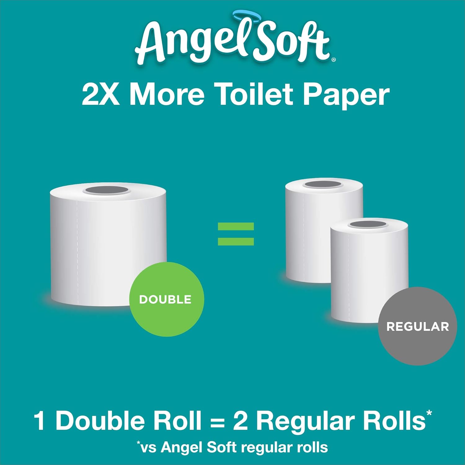 Angel Soft Toilet Paper with Fresh Linen Scent, 48 Double Rolls= 96 Regular Rolls, 200+ 2-Ply: Health & Personal Care