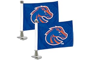 FANMATS 61896 Boise State Broncos Ambassador Car Flags - 2 Pack Mini Auto Flags, 4in X 6in, Perfect for Hood or Trunk