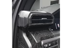 BORUIEN Dashboard Air Vent Outlet Cover for Toyota Tacoma 2024 2025 and 4Runner 2025 Interior Accessories Center Console Side Frame Decor Trim Cover (Black Wood Grain, Air Vent Cover)