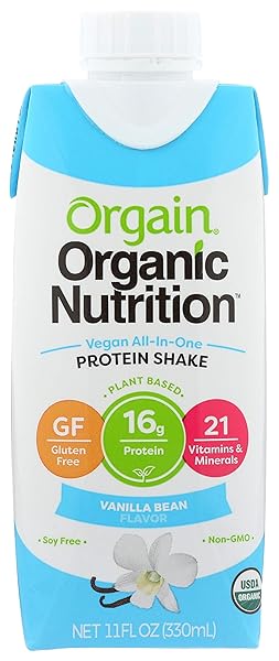 ORGAIN SWEET VANILLA BEAN, VEGAN 11 FL OZ...