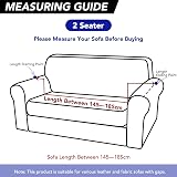 Deconovo Dark Grey 2 Seater Sofa Slipcover Furniture Protector view 5