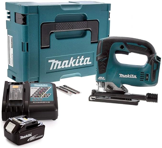 Makita DJV182ZJ 18V LXT Brushless Jigsaw with 1 x 5Ah Battery, Charger