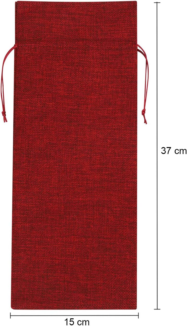 10Pcs Wine Bottle Gift Bags Paper Champagne Bag Double Single Wine Bottle Carrier Bags Party Tote Bags with Strong Rope Handles for Wine Present Wedding/Birthday/Christmas Party Favors - Image 5