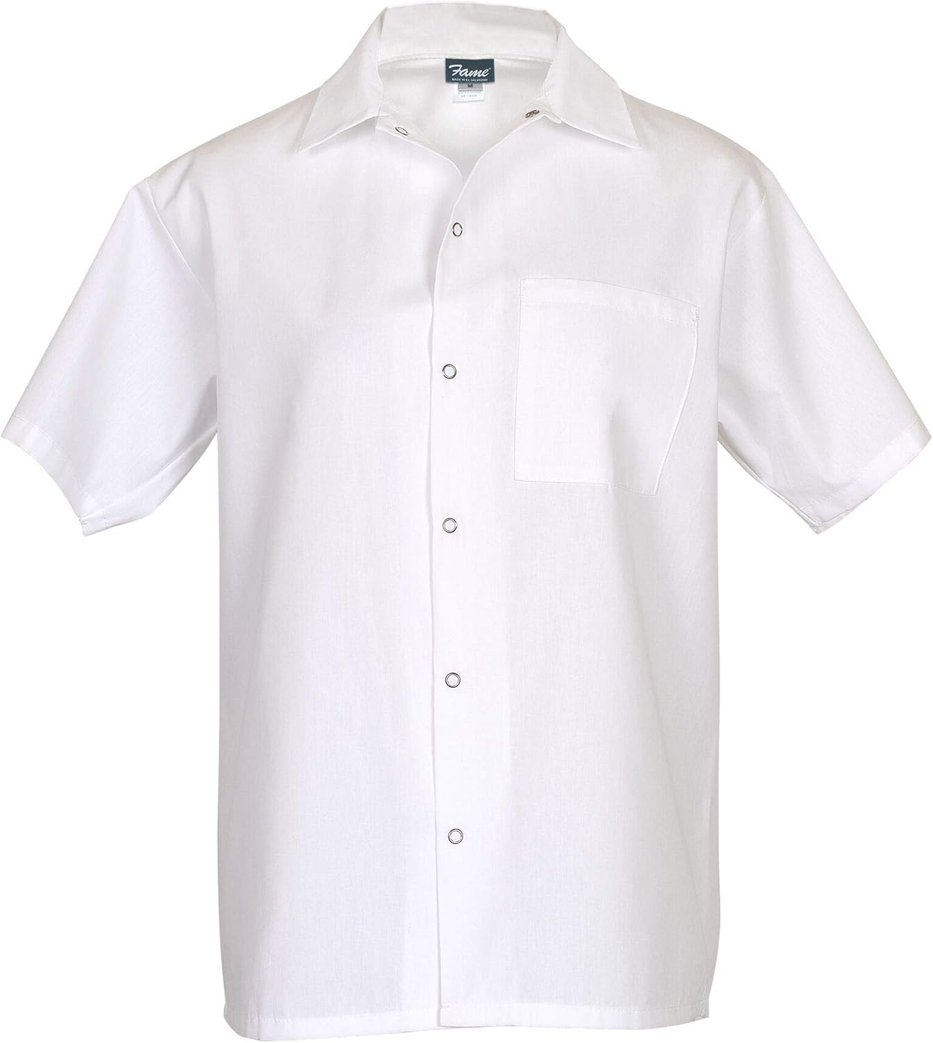 FAME Premium Short Sleeve Cook Shirt (White - 2XL) C25-81167