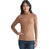 Jones New York Women's Long Sleeve Turtleneck Top