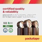 Packatape 6 Rolls Brown Packaging Tape 48 mm x 66 m - Heavy Duty view 3
