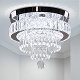 Generic 11.8 Inch Modern Crystal Chandelier LED Ceiling Light 6500K view 8