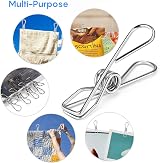 Fabsome Clothes Pegs Chip Clips 40 Pcs 2 Sizes Metal Strong-Grip view 7