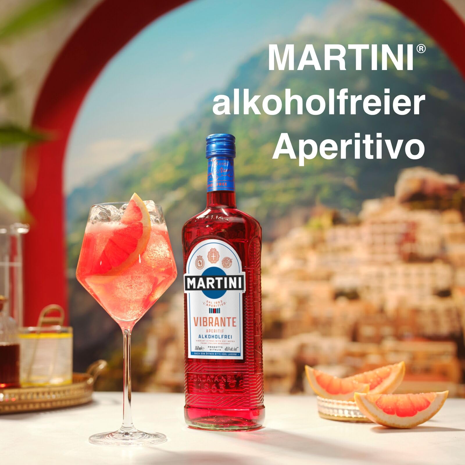 MARTINI Vibrante alkoholfreier Aperitif, 75cl / 750ml, angereichert mit hochwertigen Botanicals 2