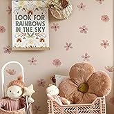 YouRfocus Daisy Wall Decals | 72 PCS Boho Flower Stickers for Girls' Rooms, Playrooms, and Nurseries | Dual Layer Print for H
