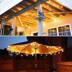 GOOTHY G40 LED Globe String Lights, 25Ft Outdoor