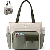 LOVEVOOK Laptop Bag for Women 15.6 Inch,Multi-pocket Teacher Tote Nurse Bag Work Tote Bag Computer Bags,Utility Large Purse Handbags with Laptop Compartments for Daily,College,Travel,Business,Office