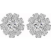 Wholesale 24PCS 16MM Small Clear Rhinestone Buttons Metal Crystal Glass Button Embellishments(Flatback)