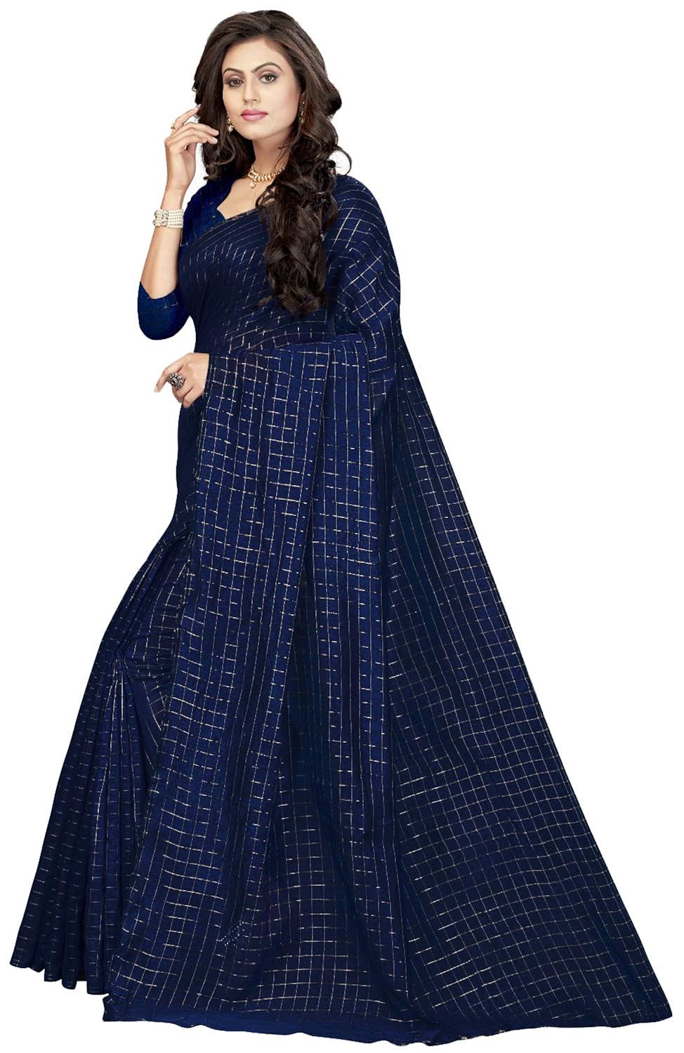 nena fashion cotton saree with blouse piece