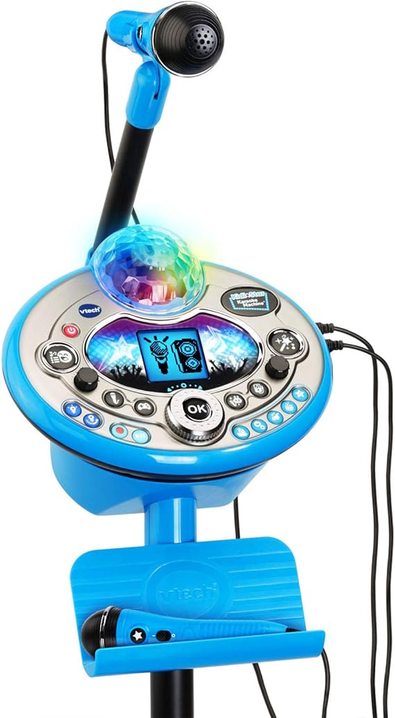 VTech Karaoke Machine Deluxe with 2 Mics Kidi Star, Blue, Music Players