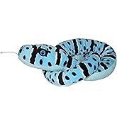 Wild Republic Snake Plush, Stuffed Animal, Plush Toy, Gifts for Kids, Blue Rock Rattlesnake, 54 inches