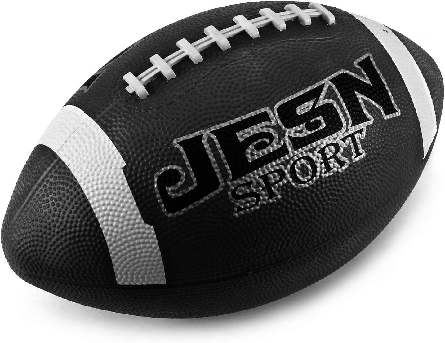 Jesn Sport 12" Rugged Rubber Children's Kid's Toy Football, Add On for Sports Playsets (Black)