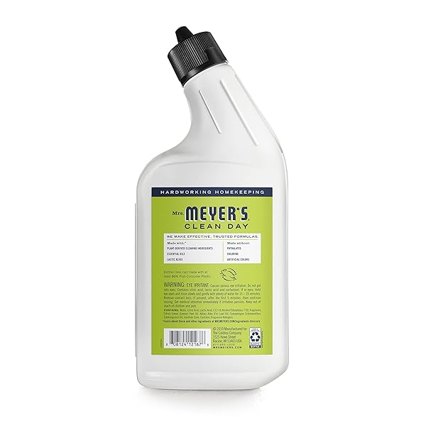 MRS. MEYER’S CLEAN DAY LIQUID TOILET BOWL CLEANER, STAIN REMOVING, LEMON VERBENA, 24 OZ
