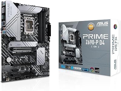 ASUS PRIME Z690-P D4-CSM Motherboard ATX LGA 1700 Intel Z690 DDR4 PCIe 5.0 2.5G