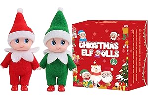 VOIIAKE Christmas Tiny Elf Doll Christmas Baby Miniature Elf Decoration Elf Boy and Girl Christmas Elf Family Kids For Christmas Decorations Christmas Doll Ornaments Stocking Stuffers Goody Bag Filler