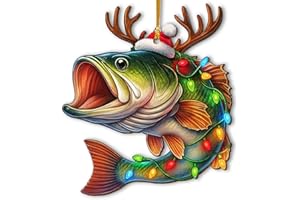 Fish Christmas Ornament 2025, Funny Ornament for Christmas Tree, Personalized Christmas Ornaments, Christmas Decor Gifts for 