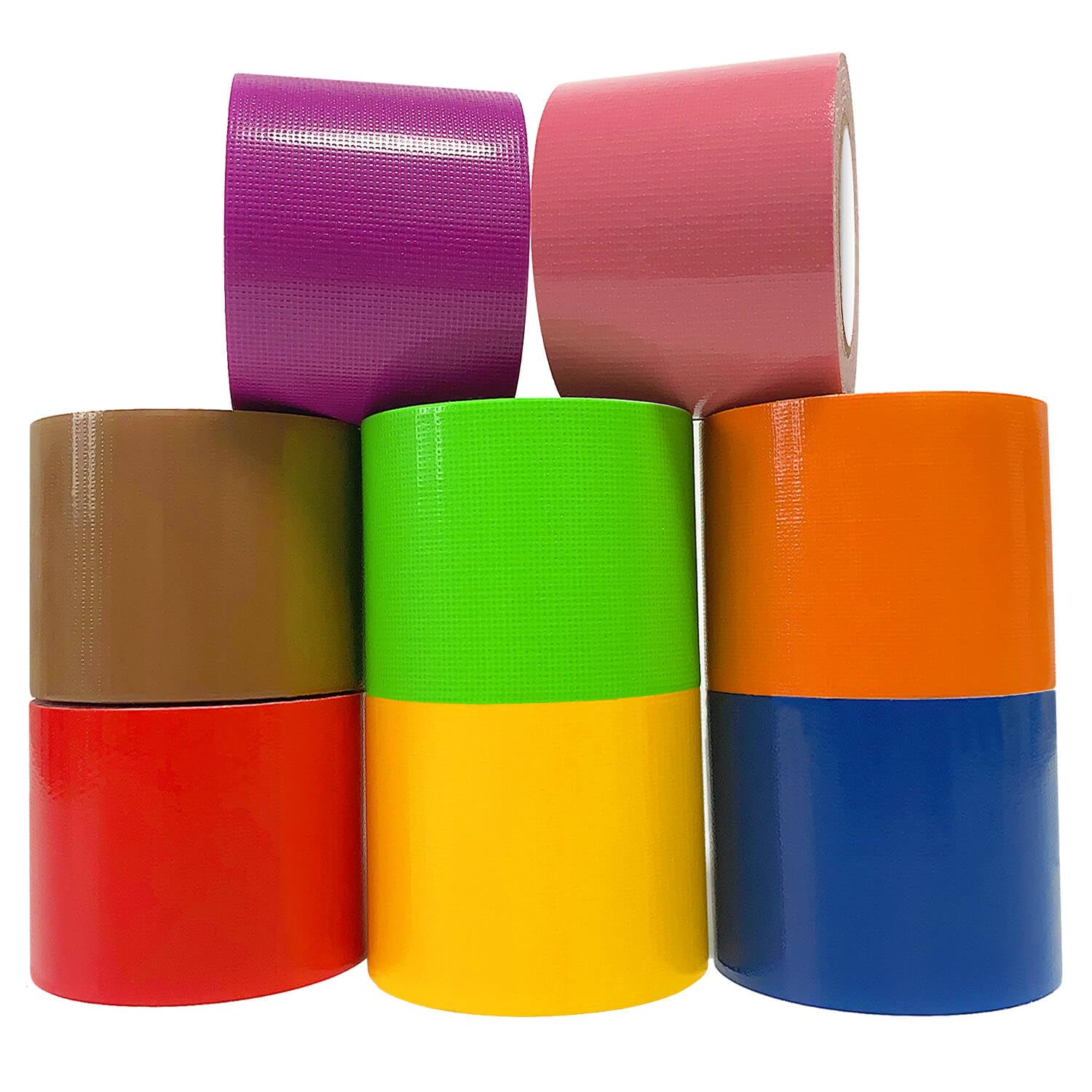 Photo 1 of LYLTECH Rainbow Colored Duct Tape 8 Rolls,Colorful Duct Tape,Heavy Duty Rainbow Tape Colored Tape Variety Pack,Arts & Crafts and DIY,Waterproof,Tear by Hand,Great for Packaging, 2 in x 22 ft