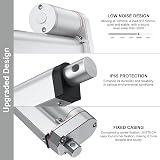 Justech 12V Heavy-Duty Linear Actuator 330LBS 8in 200mm IP65 With Brackets view 6