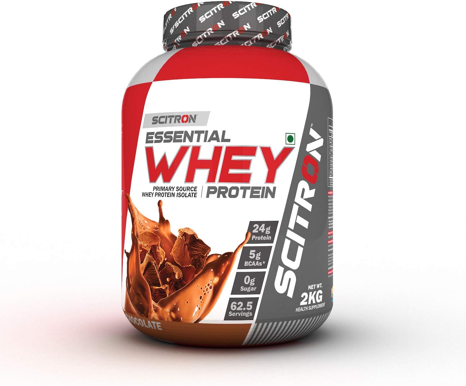 Scitron Essential Whey Protein (24g Protein, 5g BCAAs, 0g Sugar, 62.5