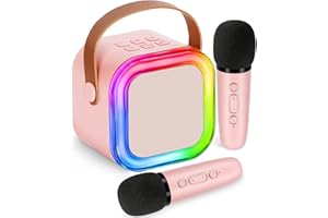 Mini Karaoke Machine for Kids,Girl Toys,Karaoke Microphone Wireless for Kids,Gifts for 4,5,6,7,8,9,10 Year Old Girl Toys (Pin