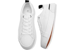 ADOKOO Womens Canvas Shoes Low Cut Canvas Sneakers Walking Running Shoes