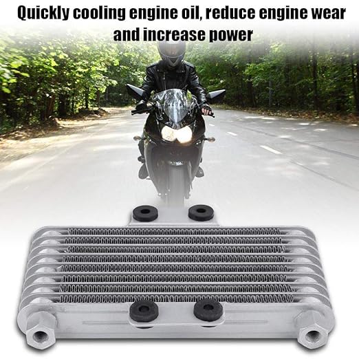 Amazon.com: KIMISS 125ml Aluminum Motorcycle Oil Cooler Engine Oil Cooler Radiator Kit for125CC 150CC 200CC: Automotive