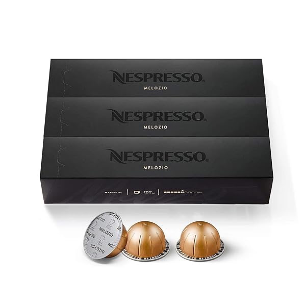 NESPRESSO CAPSULES VERTUO, MELOZIO, MEDIUM ROAST COFFEE, 30-COUNT...