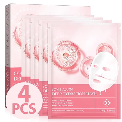 Collagen Face Mask Bio Collagen Mask Overnight Korean Skincare for Hydrating, Moisturizing, Firming & Enhancing Skin Vitality