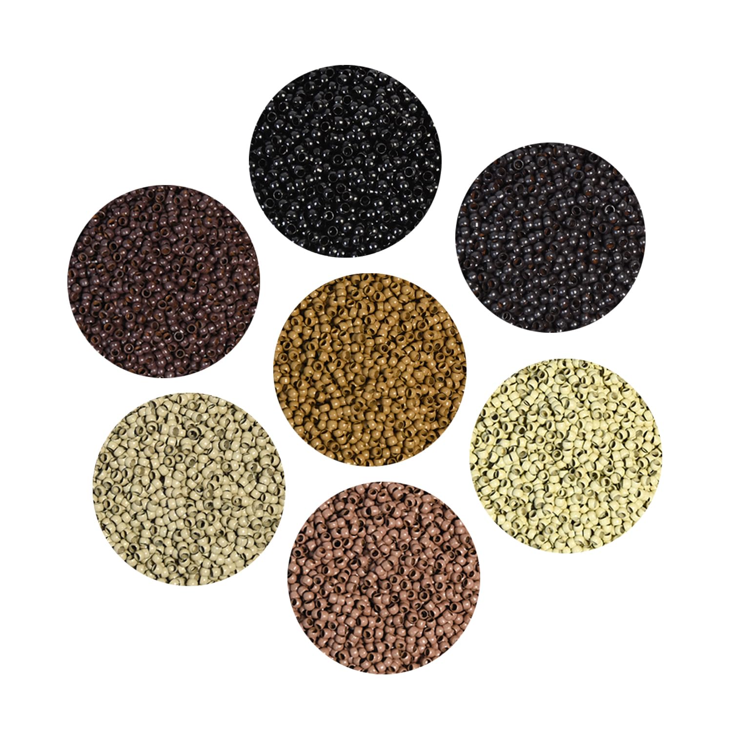 500pcs 3.0x2.0x2.0mm Copper Nano Rings Beads Hair Extension Nano Rings Beads (Blonde)